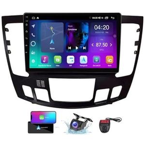 Android 13 Autoradio 9 Duim Touch Display Voor Hyundai Sonata NF 2008-2010 Met Carplay Android Auto/GPS/4G WiFi/FM RDS DAB+/Buletooth 5.0/Bediening op het stuur + Camera en DVR(B,NF-1)