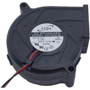 Voor ADDA AD7524UB 24V 0.27A 7530 7cm axiale stromingsventilatietrommelventilator koelventilator