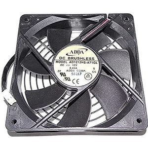 For - with 95 CFM Airflow and 2450 RPM Speed AD1212HS-A71GL S 120mm DC 12V 0.44A 2-Wire Server Fan LMNCBVYA