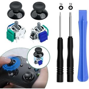 Tolesum TMR Effect Analoge Joystick Vervangkit voor Xbox Series X/S, Xbox One en Xbox One X/S met Reparatiegereedschap (Solderen Vereist) – Zwart