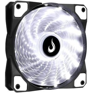 Behuizingsventilator voor computer, 120 mm, Rise Mode – Gamer – Wind – Wit – LED