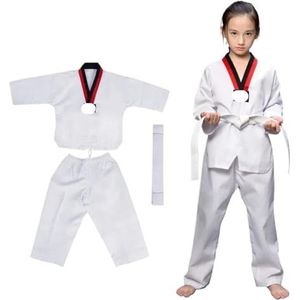 Judo Kostuums, witte taekwondo-uniformen, karate, judo dobok kleding, volwassenen, uniseks, lange mouwen, gi-uniform voor mannen, vrouwen