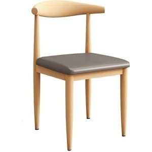 Eetkamerstoelen Houten Eetkamerstoel Moderne Rugleuning Stoel Dichtheid Spons Kussen Keukenstoel Vrijetijdsstoel Kleedstoel Koffiestoel(I,6pcs)