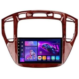 9"" 2 DIN Android 14 Autoradio Stereo voor Toyota Highlander 1 XU20 2001-2007 met draadloze CarPlay Backup Camera Stuurwielbediening GPS Navigatie Bluetooth(Multi-colored,L800(8+128G))