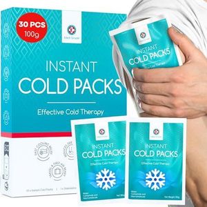 Medi Grade Instant Coldpack, 30 Stuks van 100g (11,43 cm x 15,24 cm) - Koud Kompres voor Onmiddellijke Verlichting, Geen Vriezer Nodig - Ice Pack voor Knie en Enkel - Ijskompres met Stabilisatieband