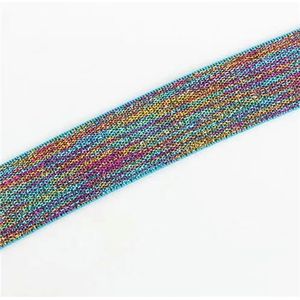 Elastiekjes 25 mm multirole rubberen band camouflage rooster streep elastisch lint naaimateriaal voor shorts rok broek 1 meter-kleuren op blauw-25mm-1M