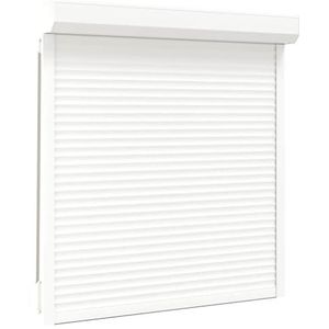 vidaXL Rolluik Aluminium Wit Rolluiken Zonwering Rol Luiken Jaloezie Zonneluik