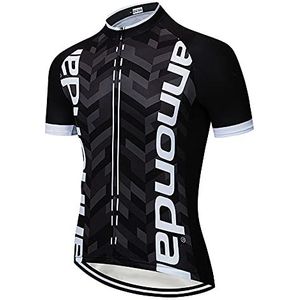 Heren Mountainbike Kleding Korte Mouw Wielertrui Rits Sluiting Ademend Fiets Kleding Voor MTB Racefiets Race, U3, 3XL