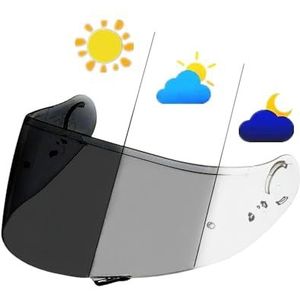 Motorhelm vizier lens, Helmvizier, CWR-F2 Fotochromatisch Gezichtsscherm Vervangend Krasbestendig Helmvizier Compatibel met Z8/X15/RF1400/NXR2 (Z7 Helder)(Gt Clear)