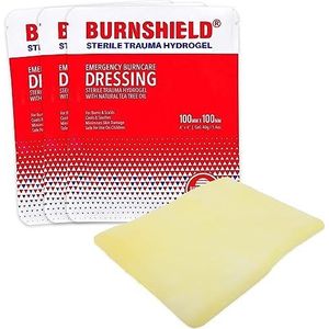 Burnshield 4"" X 4"" Burn Dressing, Steriel - 3 Count