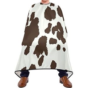 Haar knippen schort 140 x 168 cm, koe print kappers snijjurk waterdichte kappers cape unisex kappers schort, voor haar styling, mannen, vrouw