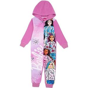 Barbie Girls' Pink Dreamland Onesie | Duik in de magische wereld van Barbie met deze kleurrijke nachtkleding | Perfect voor speelse dagen en dromerige nachten | Gemaakt voor maximaal comfort