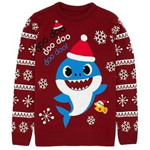 Baby Shark Daddy Christmas Jumper Mens Red Kerstmis trui