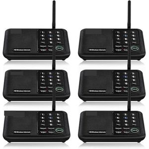 Walkie-talkie, Een Stuk Draadloos Intercom Systeem for Thuis Huis Zakelijk Kantoor 5280 Ft Lange Afstand 10 Kanaals Kamer Naar Kamer communicatie Systeem(Nero)