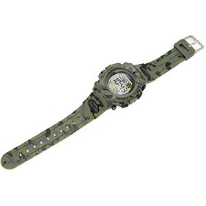Horloge, Digitaal Waterdicht Roestvrijstalen Bodemdeksel Gesp Camouflagekleur Herenhorloge ABS-behuizing voor Buitensporten (Groente)