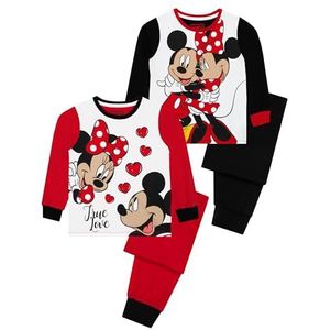 Disney Meisjes Pyjama Minnie Mouse 2 Pack Veelkleurig 92