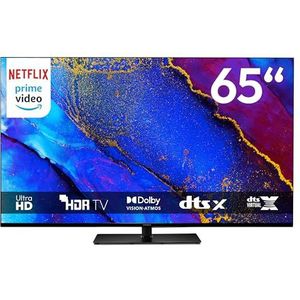 MEDION TV 163,9 cm (65 inch) (Google TV, 4K, Dolby Vision HDR, Netflix, Prime Video, Disney+, Dolby Atmos, DTS X, Smart TV, PVR, Bluetooth, MD 865400)