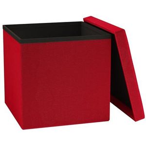 VCM Stof zitkist | afmetingen ca. H. 38 x B 38 x D 38 cm | kist voor flexibel gebruik in alle woonruimtes | opbergdoos | kruk - boxas