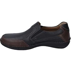 Josef Seibel HEREN Slippers Anvers 63, Mannen Loafers,Schoenbreedte K (Extra groot),verwisselbaar voetbed,Zwart (schwarz-kombi) / 703-101,46 EU / 11 UK