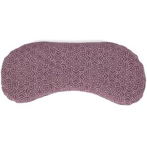 Bodhi Zacht oogkussen van katoen, vulling van biologisch lijnzaad en biologische lavendel, veganistisch, oogmasker voor yoga, ontspanning en meditatie, Bloom, aubergine