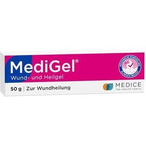 MediGel 50 g voor wondgenezing - bij acute wonden - vermindert de vorming van littekens - zonder kleefgevoel - hydroactieve lipogel met zink en ijzer