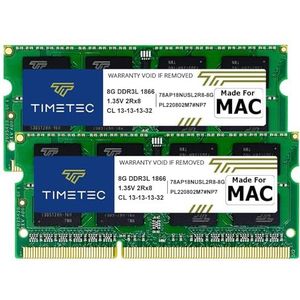 Timetec - 16GB KIT - RAM Geheugen - Compatibel voor Apple iMac eind 2015 - DDR3L 1867MHz