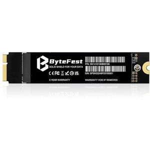 ByteFest 256 GB interne SSD voor Apple MacBook Air Mid 2012 A1465 (EMC 2558) A1466 (EMC 2559) (MacOS vooraf geïnstalleerd), interne solid-state unit