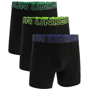 Men's Under Armour Performance Cotton 6"" 3 Pack Solid Boxer Briefs