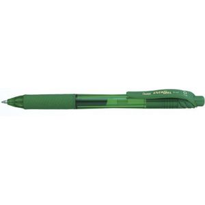 Pentel EnerGel X BL107-DX Gel roller, groen, 0,7 mm lijndikte, drukmechanisme, navulbaar