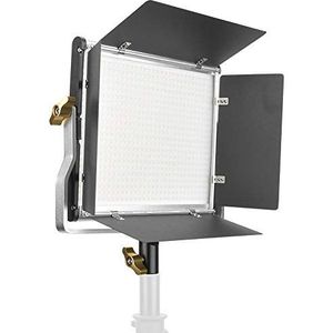 Mugast LED Studio videolamp 3200-5600K Bicolor CRI 95+ dimbare camera fotolamp uitgerust met wit zacht licht blad voor DSLR-camera camcorder, EU.