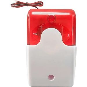 120 DB Rode flits LED stroboscoop licht bekabelde sirene 12V / 24V 220 Werkt for wifi GSM PSTN Thuisbeveiligings-spraakinbraakalarmsysteem(24V)