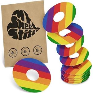 MySweetStitch - 10 x KatheterPatch, Katheterplakker met sterke hechting, Infusiepleister voor insulinepomp-infusieset (bijv. MiniMed, T:slim en Medtronic Guardian), Pride