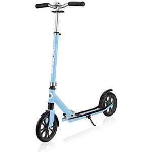 Globber - NL 205 - Opvouwbare step met 2 wielen met voorvering voor kinderen vanaf 8 jaar, pastelblauw