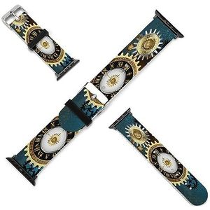 Twee Steampunk klokken met tandwielen siliconen horlogebanden zachte horlogebandjes sport horloge polsbanden horlogeband voor mannen vrouwen 38 mm/40 mm