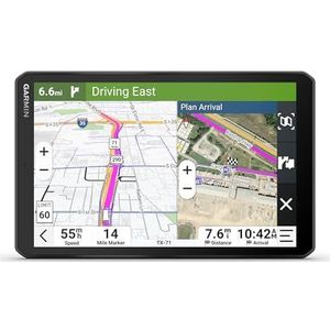 Garmin dēzl™ OTR820, Grote 8-inch GPS-vrachtwagennavigator met hoge resolutie, aangepaste vrachtwagenroutering, satellietbeelden, windsnelheid, gemeenschappelijk gedeelde laadkassa,