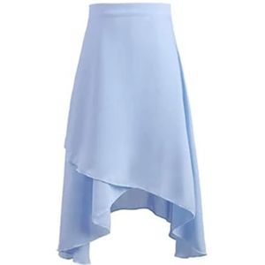 UBOHUZ Dames Ballet Rokken Lange Wrap Chiffon Rok Dansjurk Tule Volwassen voor Vrouwen, Lichtblauw, M