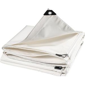 UZAMIRLEX Transparant buitenzeil, waterdicht pvc-zeil, wit, hoge sterkte, 500 g/m², verschillende maten (3 x 6 m)