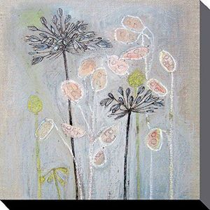 1art1 Planten Poster Kunstdruk Op Canvas Agapanthus, Shyama Ruffell Muurschildering Print XXL Op Brancard | Afbeelding Affiche 80x80 cm