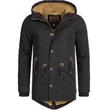 INDICODE JEANS - Winterparka 'Barge' - Roestbruin - Gevoerde Capuchon