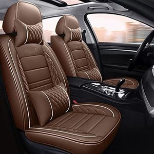 Stoelhoezen Beschermhoezen Auto Seat Cover Volledige Dekking Voor Mitsubishi Voor Outlander Voor Phev Voor Pajero Voor Sport V93 V97 Voor Lancer Voor Shogun Voor Sport Voor Triton(Koffie,Luxury)