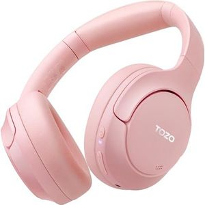 TOZO HT2 Hybride actieve ruisonderdrukkende hoofdtelefoon, draadloze over-ear Bluetooth-headset, 60 uur speeltijd, Hi-Res Audio Custom EQ via app diepe bas comfortabele pasvorm oorschelpen, voor
