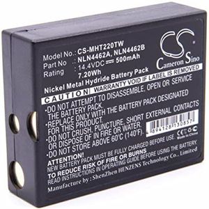 vhbw NiMH accu 500mAh (14.4V) geschikt voor radioapparatuur, Walkie Talkie Motorola BA200N, BA4, BA6, HT210, HT220, HT220 Omni, MI500, MT500, MT500 Omni