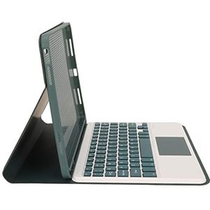 Tablet Case, Auto Wake Up Perfect Fit Smart Keyboard Case Professionele Verstelbare Hoek USB C Oplaadinterface met Touchpad voor 10.9inch 2022 Generatie 10 (Groente)