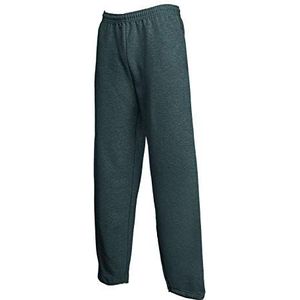 Fruit of the Loom Joggingbroek met open broekspijpen, donkergrijs gemêleerd, XL