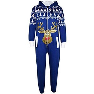 A2Z 4 Kids® Kinderen Meisjes Jongens Nieuwigheid Kerstmis Kerstman Afdrukken - Onesie Reindeer Royal 11-12