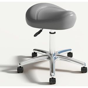 JAVPTAV Zadelstoel, zadelkruk rollende draai, in hoogte verstelbaar met wielen, robuuste ergonomische stoel voor laboratorium, kliniek, tandarts, salon, massage, kantoor en thuiskeuken (B)