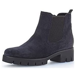 Gabor Chelsea Boots, dameslaarzen, uitneembaar voetbed, Blauw pacific 16, 38.5 EU