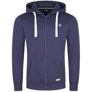 riverso herenjack met capuchon Noah sweatjack sweatshirt capuchon capuchon ritssluiting basic effen katoen grijs bruin groen rood blauw zwart S M L XL 2XL 3XL 4XL 5XL