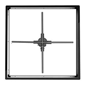 3D hologram ventilator, 3D Hologram Ventilator LED Licht Kralen Blote Oog Holografische Ventilator Met Aluminiumlegering 624 Kralen