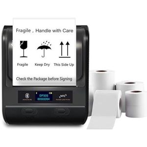 Thermisch Printer DP30S 30-80 Mm Mini Draagbare Thermische Printer BT Barcode Hand Multifunctionele Prijslabelstickermaker Duidelijk Snel(DP30S 1Roll40x30)